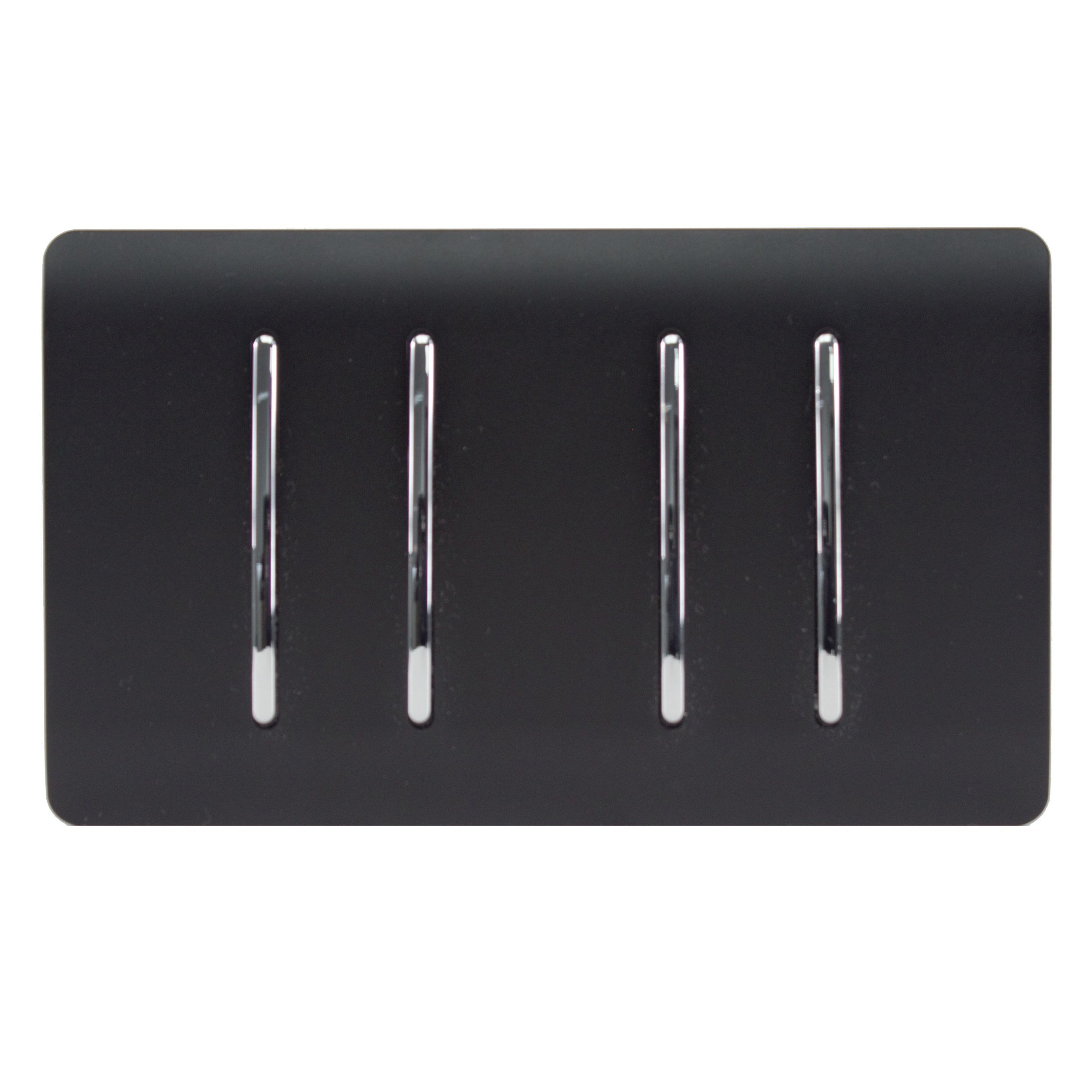 ART-SS2999MBK  4 Gang (1x2 Way 3x3 Way Intermediate) Matt Black